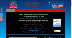 Desktop Screenshot of legacyvolleyball.net